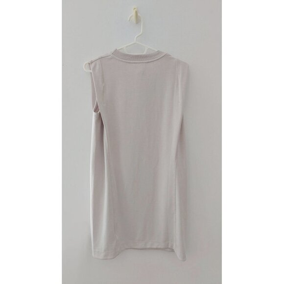 Athleta Seasoft Tank Dress S petite SP in abalone grey (bone beige tone) casual - Picture 4 of 11